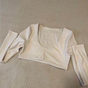 Alo ripped crop top
